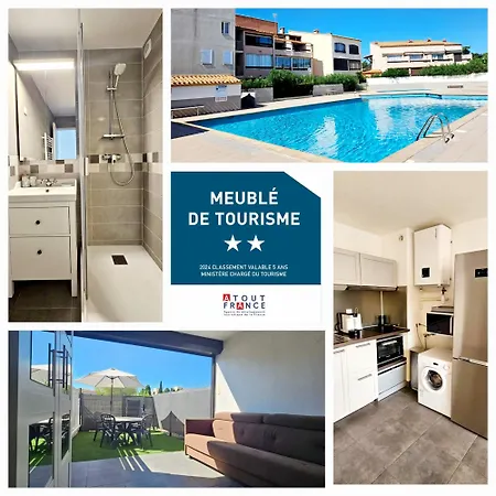 Apartment Studio, Terrasse Et Piscine, Proche Centre Et Plages